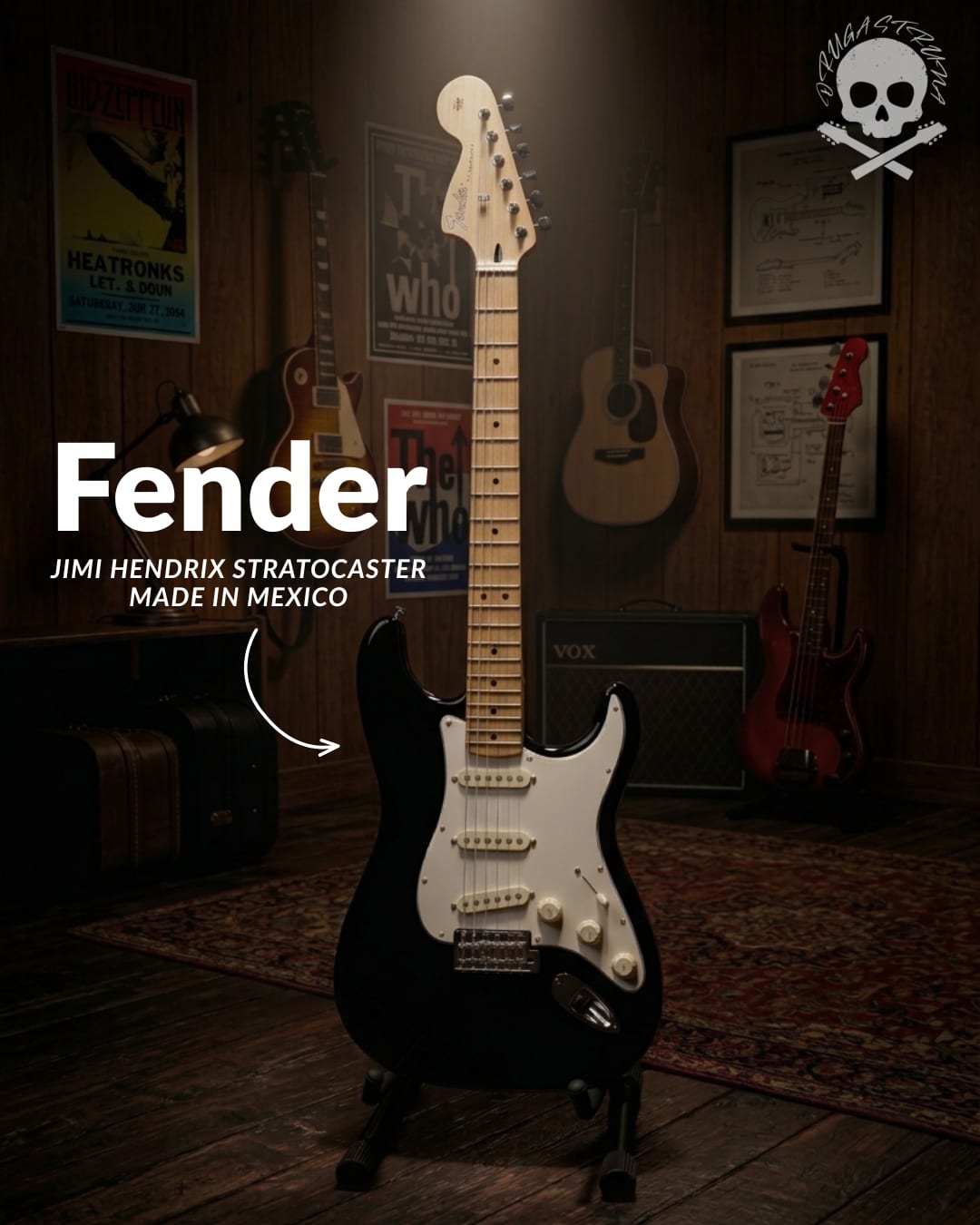 Fender Jimi Hendrix Stratocaster Made in Mexico